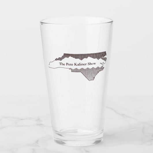 Het Pete Kaliner Show pint glas (Voorkant)