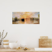 Het Petworth-zonsondergang van Joseph Mallord Turn Poster (Keuken)