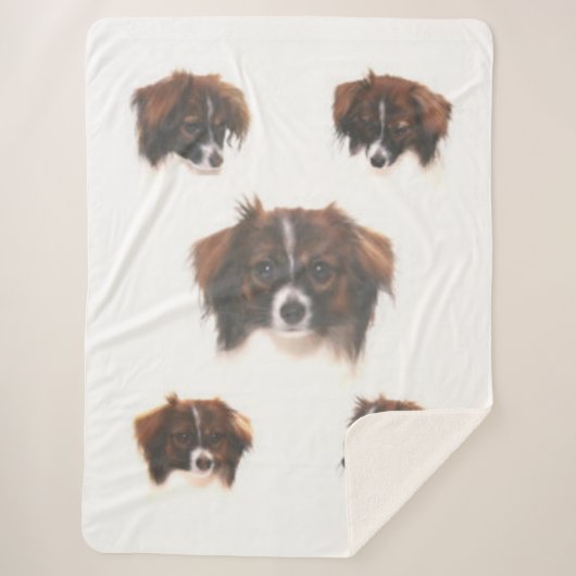 HET PHALENE PAPILLON SHERPA DEKEN (Voorkant)