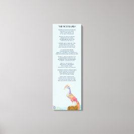 Het Phoenix Way gedicht op gewikkeld doek Canvas Afdruk