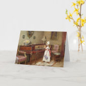 Het Piano Room Wenskaart Kaart (Gele Bloem)