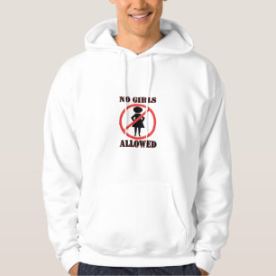 Het pictogram zonder symbool Geen meisjes toegesta Hoodie