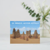 Het Pinnacles West-Australisch landschap Briefkaart (Staand voorkant)