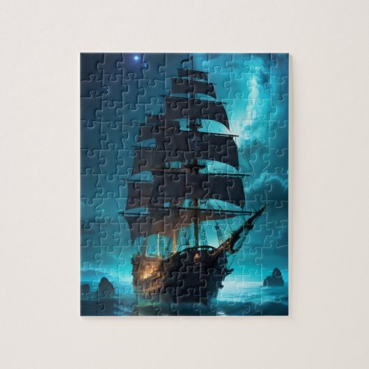 Het piratenschip legpuzzel (Verticaal)
