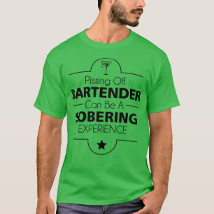 Het pissen van een barman kan een roofdier zijn t-shirt