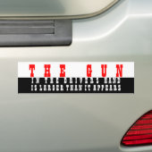 Het pistool bumpersticker (Op auto)