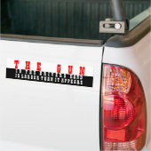 Het pistool bumpersticker (Op Truck)