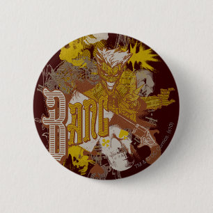 Het Pistool Joker/Bang Carnival Collage Ronde Button 5,7 Cm