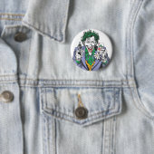 Het Pistool Joker Points Ronde Button 5,7 Cm (In situ)