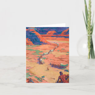 Het plaatsen van de indringers door Maynard Dixon Bedankkaart