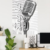 Het plaatsen van de Microfoon in het Poster van d (Thuiskantoor)