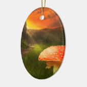 Het plaatsen van de Zon van de Autumn. Keramisch Ornament (Links)