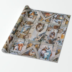 Het Plafond Michelangelo van de Kapel van Sistine Cadeaupapier