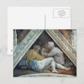 Het Plafond van Sistine Chapel: De voorouders van  Briefkaart (Voorkant / Achterkant)