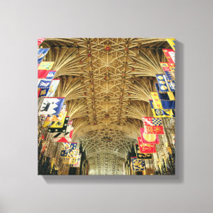 Het plafond van St. George's Chapel, Windsor Canvas Afdruk