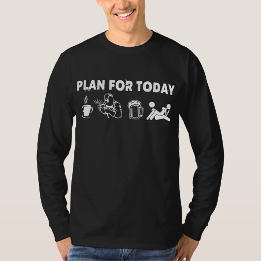 Het plan van de huidige verzorger is koffiebier en t-shirt (Voorkant)