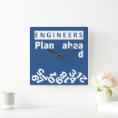 Het plan van de ingenieurs voor het Klok van de Mu (Huis)