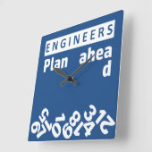 Het plan van de ingenieurs voor het Klok van de Mu (Hoek)