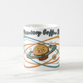 Het Planetaire Koffiepauze Retro Ruimtedesign Koffiemok