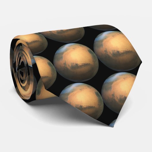 Het planetMars - 3D-effect Stropdas (Opgerold)
