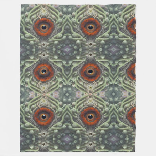 Het Plant Eyeball Fleece Deken (Voorkant)