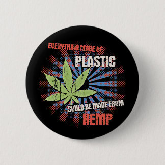 Het Plastiek van de hennep Ronde Button 5,7 Cm