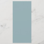 Het platte menu voor Boho Wedding. (Achterkant)