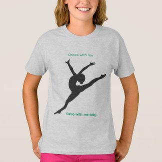 Het Playground T-shirt met danser in staalgrijs