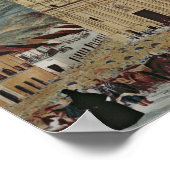 Het Plaza de Bolivar, Bogota, 1837 Poster (Hoek)