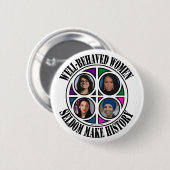 Het plein ronde button 5,7 cm (Voorkant /achterkant)