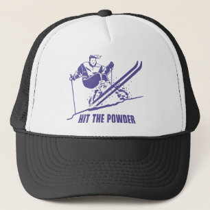 Het poeder dragen - sneeuwskieken / skier trucker pet