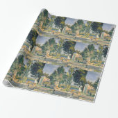 Het Pond van Paul Cezanne Wrapping Paper Cadeaupapier (Uitgerold)