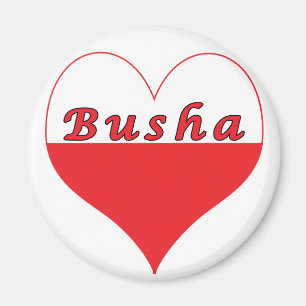 Het Poolse Hart van Busha Magneet