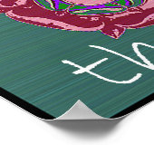 Het Pop Art Tudor-Roos Poster (Hoek)