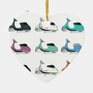 Het Pop-art van Lambretta Keramisch Ornament