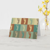 Het Pop-art van Podiatry Kaart (Gele Bloem)