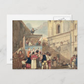 Het pop-uppet-theater briefkaart (Voorkant / Achterkant)