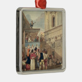 Het pop-uppet-theater metalen ornament (Rechts)