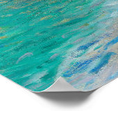 Het portaal van Rouen Cathedral in Morning Light Poster (Hoek)