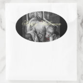 Het portret ovale sticker (Tas)