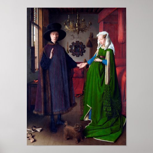 Het portret van Arnolfini, Jan van Eyck Poster (Voorkant)