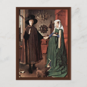 Het portret van Arnolfini op de Arnolfini-bruiloft Briefkaart