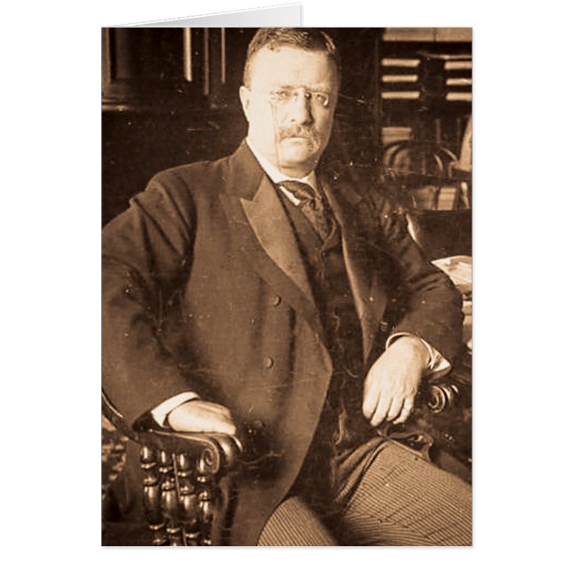 Het  portret van Bull Moose Teddy Roosevelt (Voorkant)