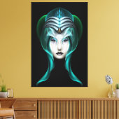 Het portret van Cyria ISO Black Canvas (Insitu (Woonkamer))