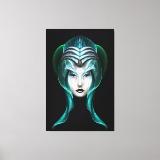 Het portret van Cyria ISO Black Canvas (Voorkant)