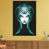 Het portret van Cyria ISO Black Canvas (Insitu (Woonkamer))