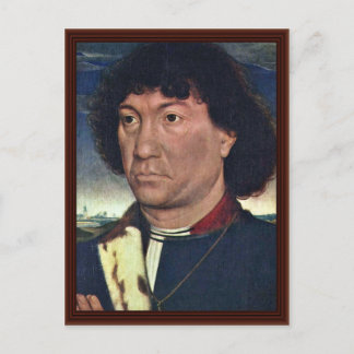 Het portret van een Man van de familie Lespinette Briefkaart