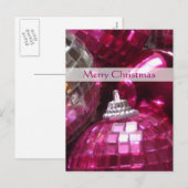 Het portret van het briefkaart van Roze Baubles "M (Voorkant / Achterkant)