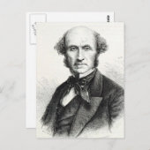 Het Portret van John Stuart Mill Briefkaart (Voorkant / Achterkant)