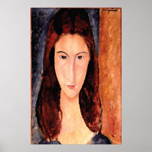 Het portret van Lover van Amedeo Modigliani 1919 Poster (Voorkant)